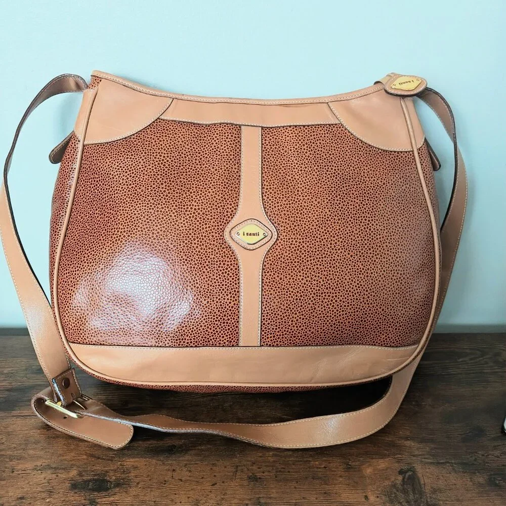 Vintage ISANTI Leather Shoulder Bag - Picture 14 of 16